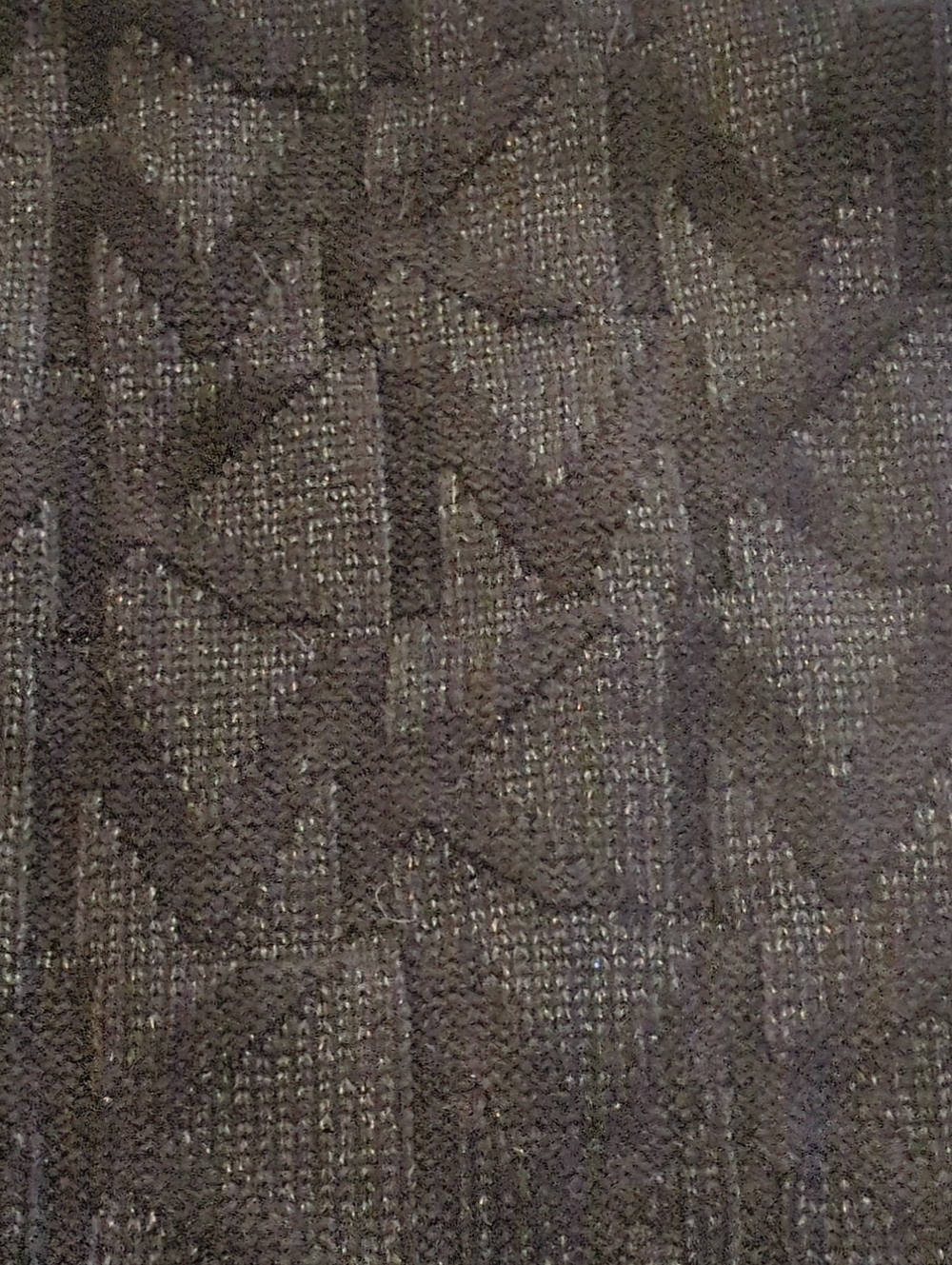 Michael Kors Black And Metallic Thread Monogram Knit Scarf Approximately 10x65 - Picture 4 of 5